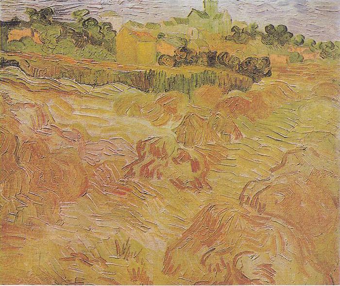 Vincent Van Gogh Wheat fields with View of Auvers China oil painting art